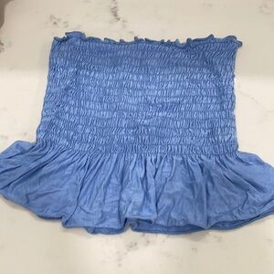 Baby blue tube top from tillys size medium